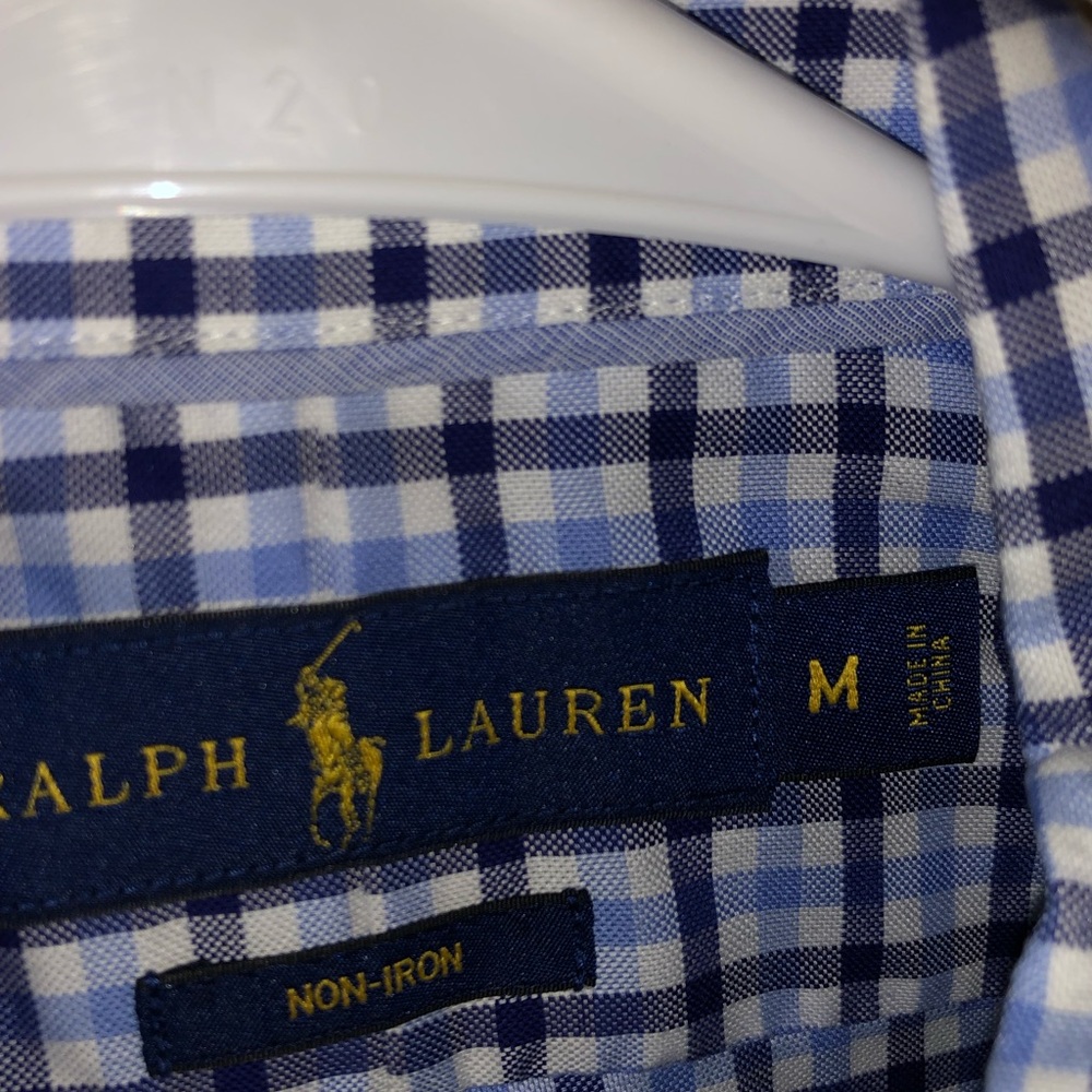 Blue & White Ralph Lauren Button Down - Picture 2 of 2